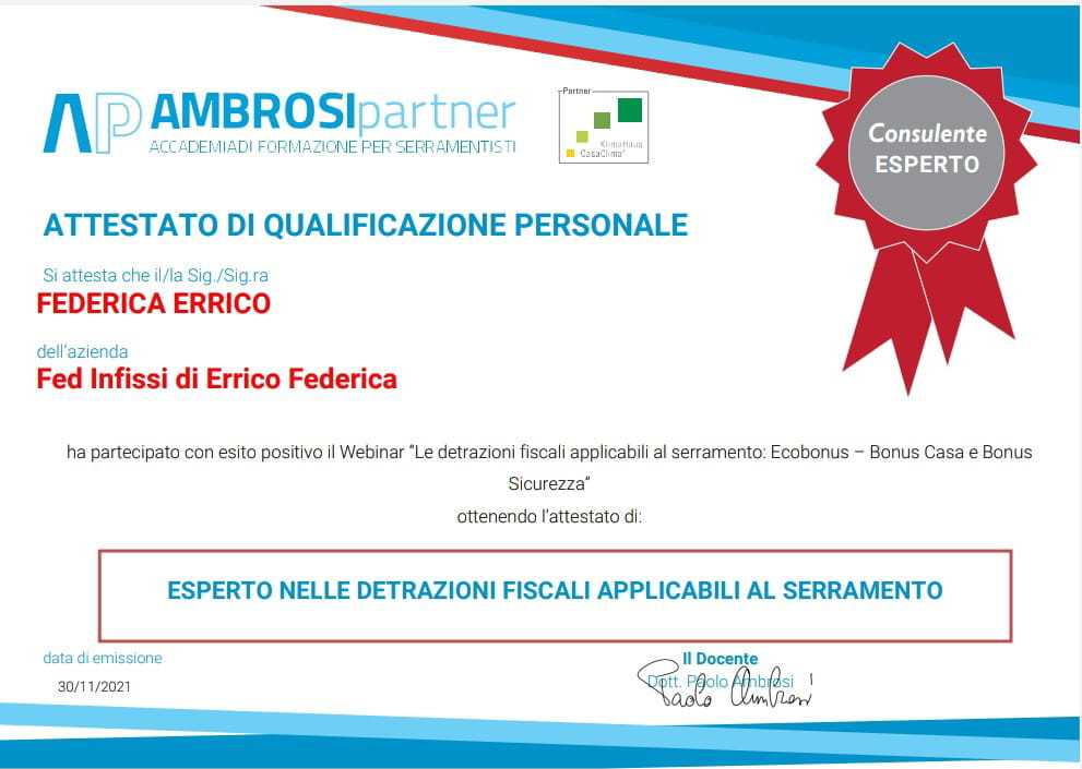 certificazione ambrosi